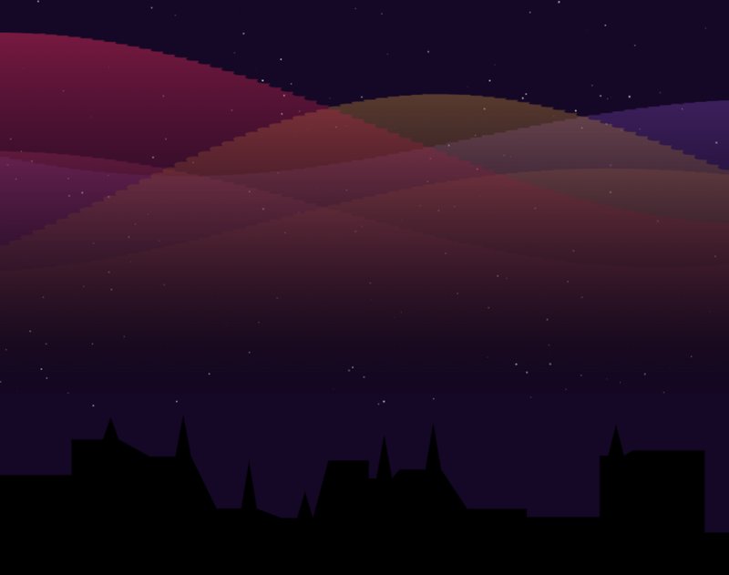 A quick sketch of the Aurora Borealis with Claude